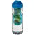 H2O Base® 650 ml flip lid sport bottle & infuser, PET, PP Plastic, Transparent,aqua blue