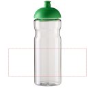 H2O Base® 650 ml dome lid sport bottle, PET, PP Plastic, Transparent, Green  