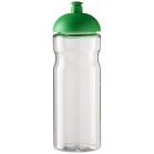 H2O Base® 650 ml dome lid sport bottle, PET, PP Plastic, Transparent, Green  