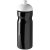 H2O Base® 650 ml dome lid sport bottle, PET, PP Plastic, solid black,White