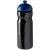 H2O Base® 650 ml dome lid sport bottle, PET, PP Plastic, solid black, Blue