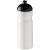 H2O Base® 650 ml dome lid sport bottle, PET, PP Plastic, White, solid black