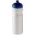 H2O Base® 650 ml dome lid sport bottle, PET, PP Plastic, White, Blue