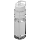 H2O Base® 650 ml spout lid sport bottle, PET, PP Plastic, Transparent,White