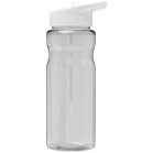 H2O Base® 650 ml spout lid sport bottle, PET, PP Plastic, Transparent,White