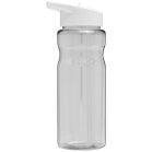 H2O Base® 650 ml spout lid sport bottle, PET, PP Plastic, Transparent,White