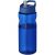 Sticla de apa, sport, 650 ml, 22.4xØ 7.35 cm, H2O, 20IUN0556, Albastru, PET, Polipropilena