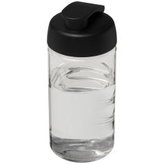   H2O Bop® 500 ml flip lid sport bottle, PET, PP Plastic, Transparent, solid black