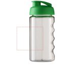 H2O Bop® 500 ml flip lid sport bottle, PET, PP Plastic, Transparent, Green  