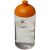 H2O Bop® 500 ml dome lid bottle, PET, PP Plastic, Transparent,Orange  