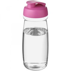   Sticla de apa, sport, 600 ml, 20.5xØ 7.35 cm, H2O, 20IUN0632, Transparent, Roz, PET, Polipropilena