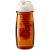 H2O Pulse® 600 ml flip lid sport bottle & infuser, PET, PP Plastic, Transparent orange,White