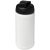 Baseline® Plus 500 ml flip lid sport bottle, LDPE, PP Plastic, White, solid black