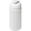 Baseline® Plus 500 ml flip lid sport bottle, LDPE, PP Plastic, White