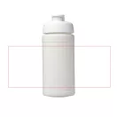 Baseline® Plus 500 ml flip lid sport bottle, LDPE, PP Plastic, White