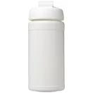Baseline® Plus 500 ml flip lid sport bottle, LDPE, PP Plastic, White