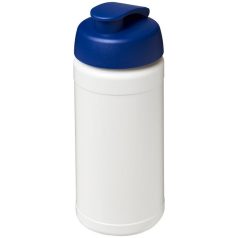  Baseline® Plus 500 ml flip lid sport bottle, LDPE, PP Plastic, White, Blue