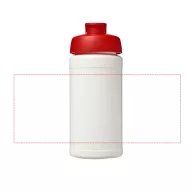   Baseline® Plus 500 ml flip lid sport bottle, LDPE, PP Plastic, White, Red  
