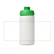   Baseline® Plus 500 ml flip lid sport bottle, LDPE, PP Plastic, White, Green  