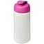 Baseline® Plus 500 ml flip lid sport bottle, LDPE, PP Plastic, White,Pink  
