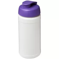   Baseline® Plus 500 ml flip lid sport bottle, LDPE, PP Plastic, White,Purple  