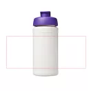 Baseline® Plus 500 ml flip lid sport bottle, LDPE, PP Plastic, White,Purple  
