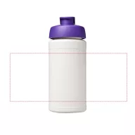   Baseline® Plus 500 ml flip lid sport bottle, LDPE, PP Plastic, White,Purple  