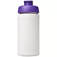   Baseline® Plus 500 ml flip lid sport bottle, LDPE, PP Plastic, White,Purple  