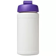   Baseline® Plus 500 ml flip lid sport bottle, LDPE, PP Plastic, White,Purple  