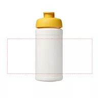   Baseline® Plus 500 ml flip lid sport bottle, LDPE, PP Plastic, White,Yellow  