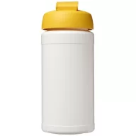   Baseline® Plus 500 ml flip lid sport bottle, LDPE, PP Plastic, White,Yellow  