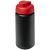 Baseline® Plus 500 ml flip lid sport bottle, LDPE, PP Plastic, solid black, Red  