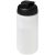 Baseline® Plus 500 ml flip lid sport bottle, LDPE, PP Plastic, Transparent, solid black