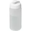 Baseline® Plus 500 ml flip lid sport bottle, LDPE, PP Plastic, Transparent,White