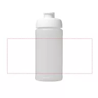   Baseline® Plus 500 ml flip lid sport bottle, LDPE, PP Plastic, Transparent,White