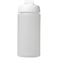   Baseline® Plus 500 ml flip lid sport bottle, LDPE, PP Plastic, Transparent,White