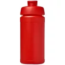 Baseline® Plus 500 ml flip lid sport bottle, LDPE, PP Plastic, Red