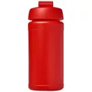 Baseline® Plus 500 ml flip lid sport bottle, LDPE, PP Plastic, Red