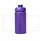 Baseline® Plus 500 ml flip lid sport bottle, LDPE, PP Plastic, Purple