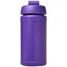 Baseline® Plus 500 ml flip lid sport bottle, LDPE, PP Plastic, Purple