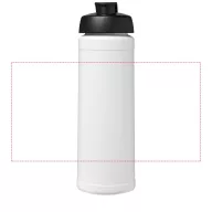   Baseline® Plus 750 ml flip lid sport bottle, LDPE, PP Plastic, White, solid black