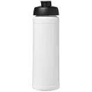 Baseline® Plus 750 ml flip lid sport bottle, LDPE, PP Plastic, White, solid black