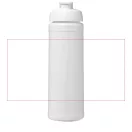 Baseline® Plus 750 ml flip lid sport bottle, LDPE, PP Plastic, White
