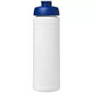 Baseline® Plus 750 ml flip lid sport bottle, LDPE, PP Plastic, White, Blue