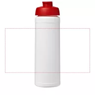   Baseline® Plus 750 ml flip lid sport bottle, LDPE, PP Plastic, White, Red  