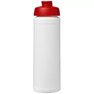   Baseline® Plus 750 ml flip lid sport bottle, LDPE, PP Plastic, White, Red  