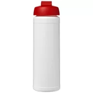   Baseline® Plus 750 ml flip lid sport bottle, LDPE, PP Plastic, White, Red  