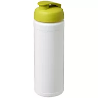   Baseline® Plus 750 ml flip lid sport bottle, LDPE, PP Plastic, White,Lime green
