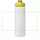 Baseline® Plus 750 ml flip lid sport bottle, LDPE, PP Plastic, White,Lime green