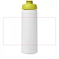   Baseline® Plus 750 ml flip lid sport bottle, LDPE, PP Plastic, White,Lime green